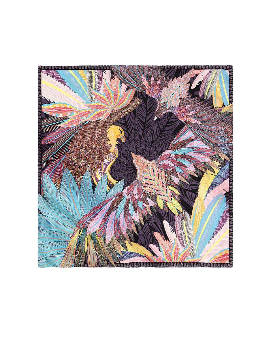 Mascada Águila de Oro Mexicano seda gris