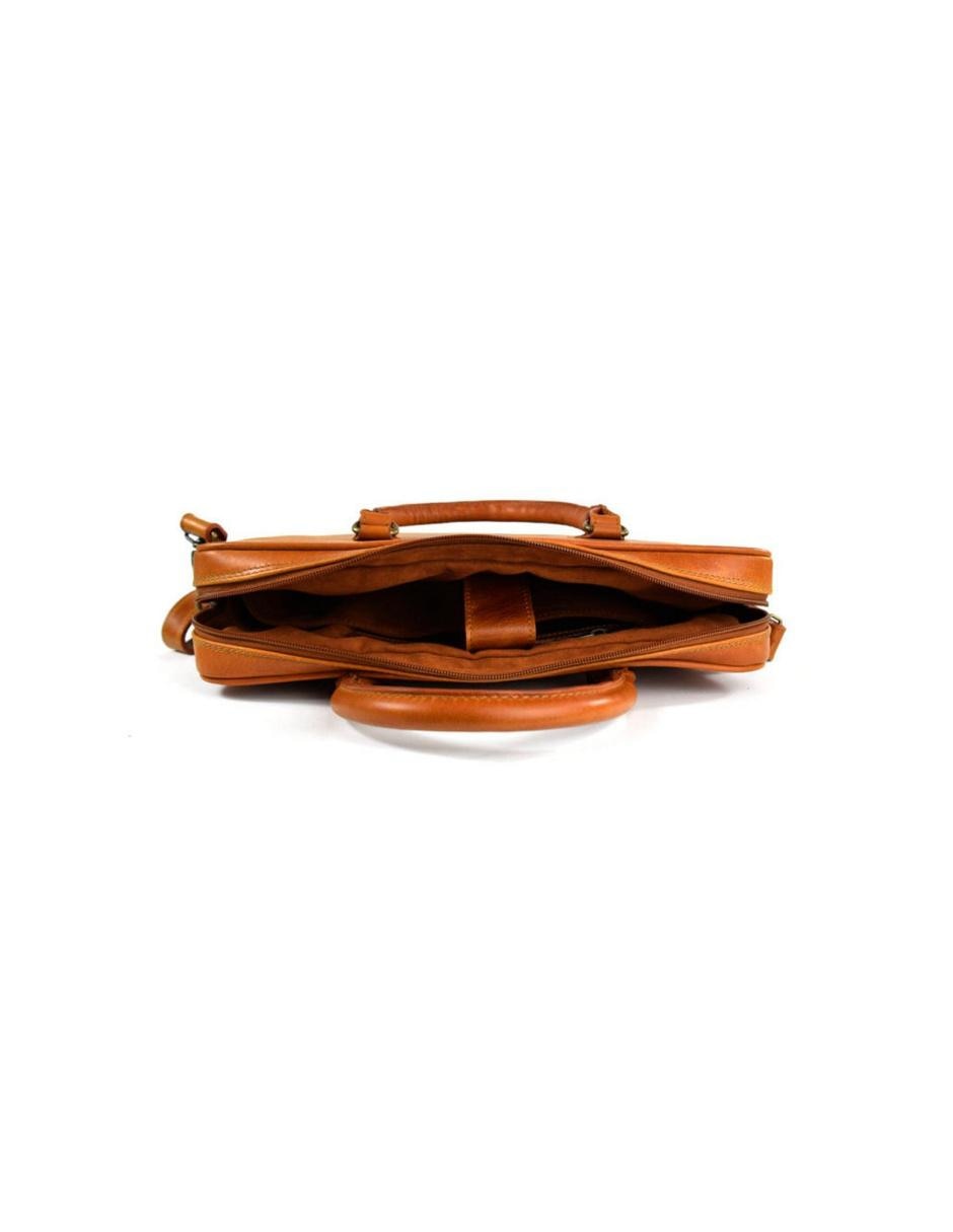 Portafolio para Laptop piel miel 3