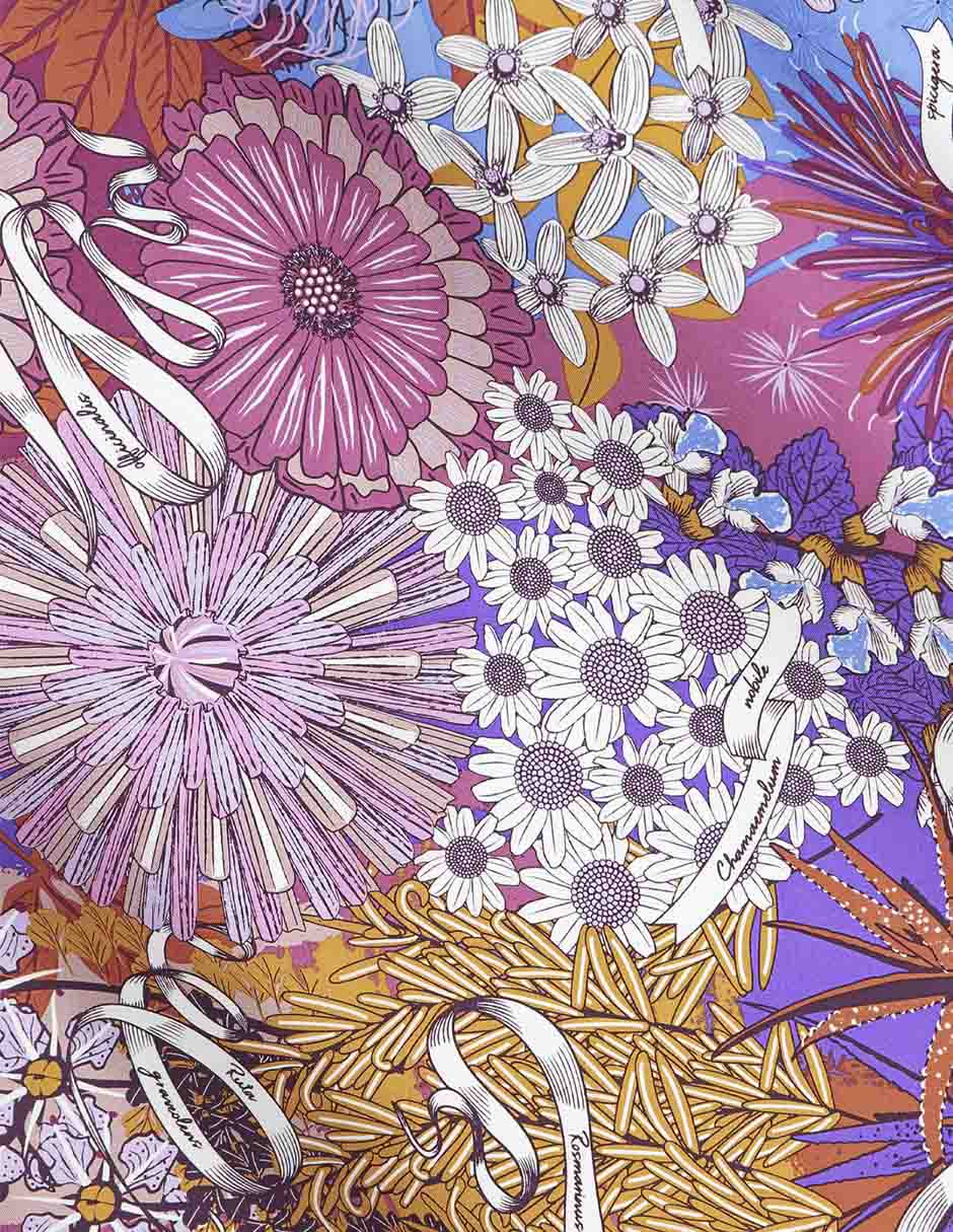 Mascada con estampado floral 2