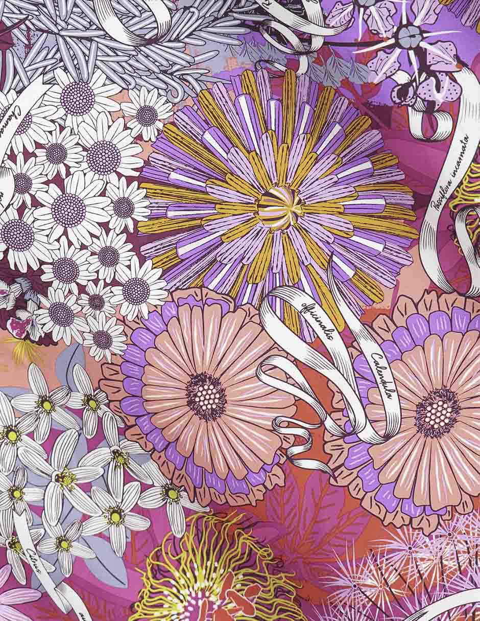 Mascada con estampado gráfico 2