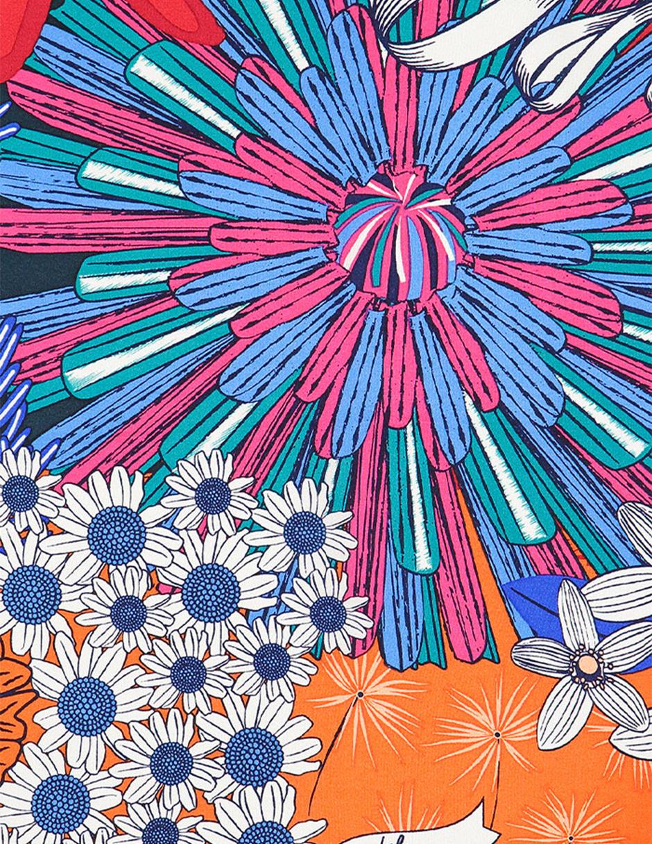 Mascada con estampado gráfico 3
