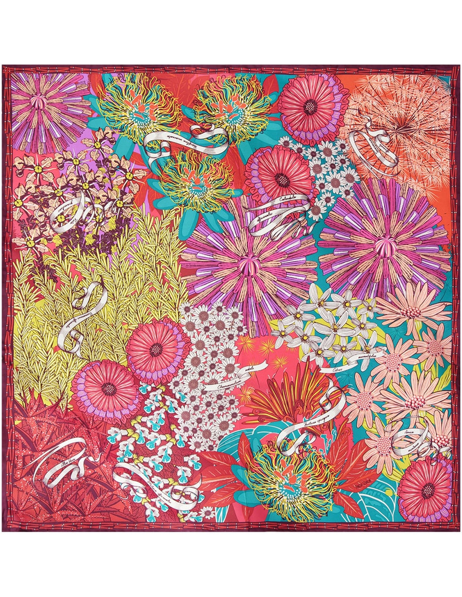 Mascada con estampado floral