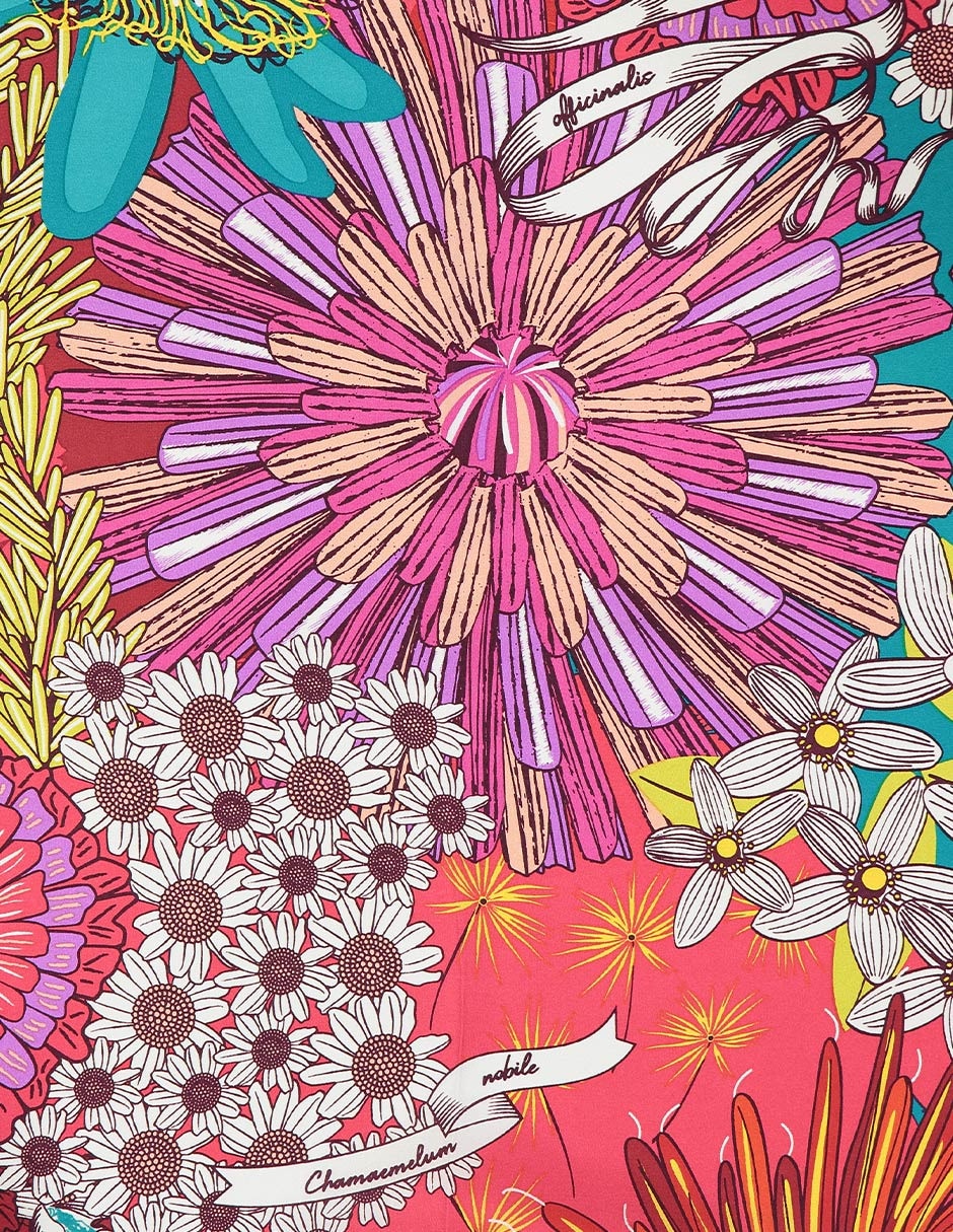 Mascada con estampado floral 2