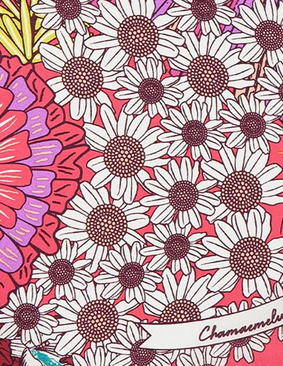 Mascada con estampado floral 3