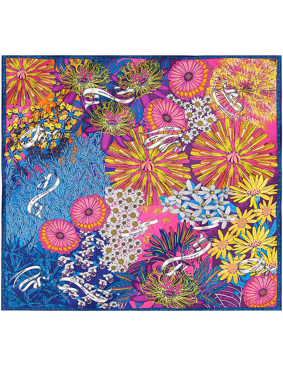 Mascada con estampado gráfico