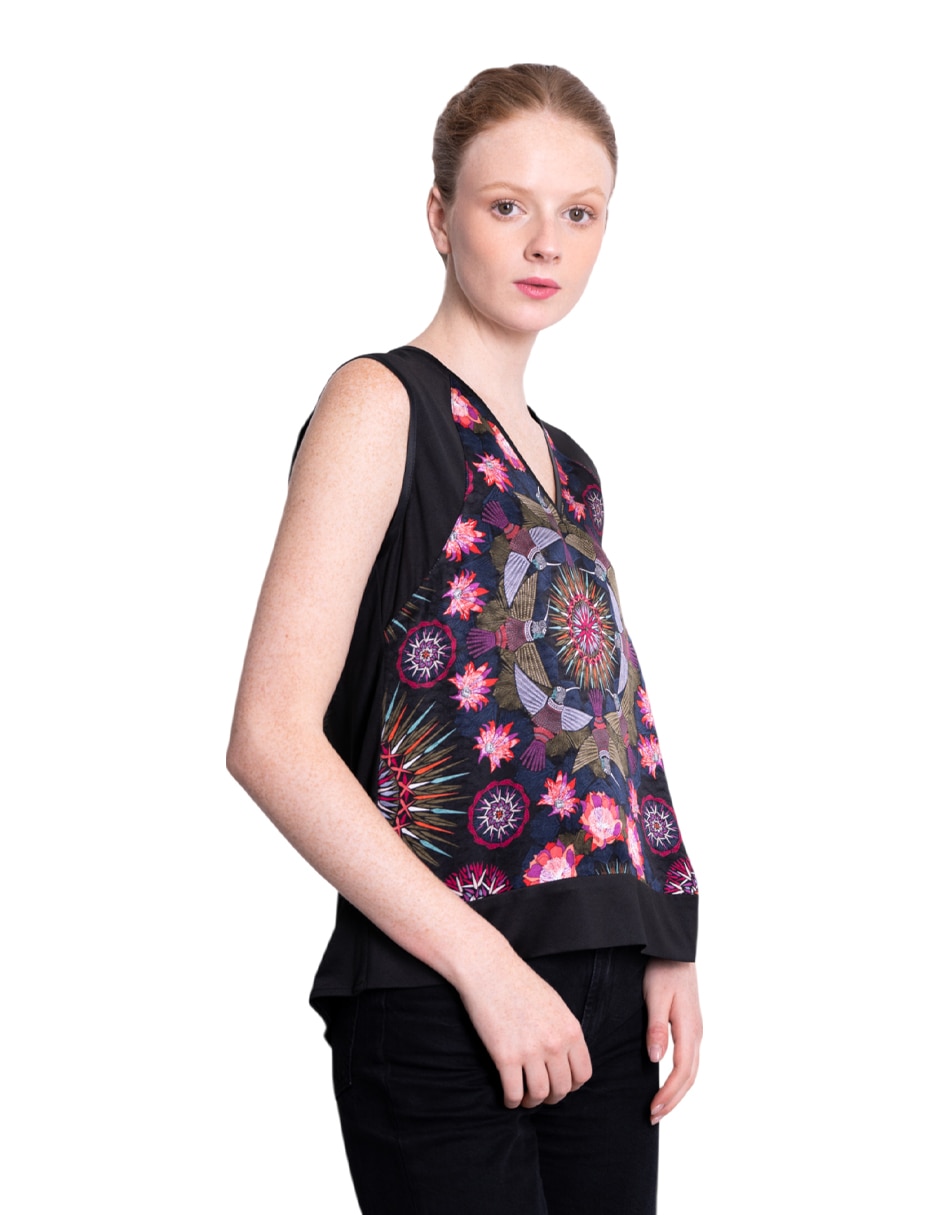 Blusa sin manga para mujer 4