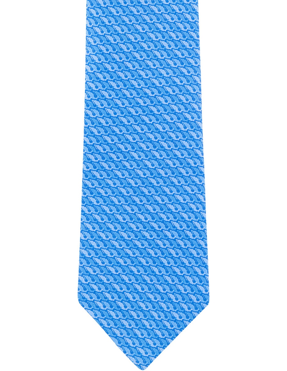 Corbata regular de seda gráfico para hombre 2