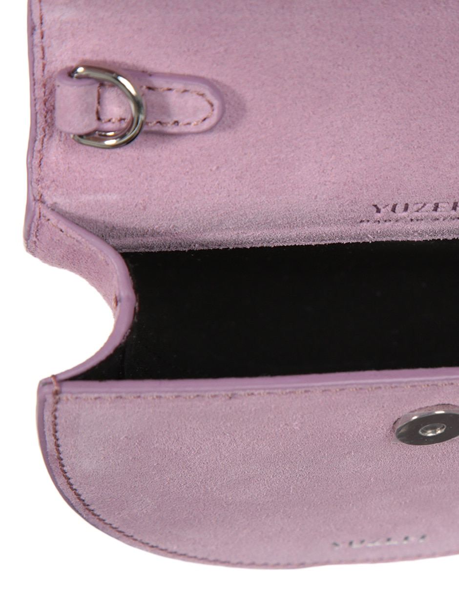 Bolsa bowler de gamuza para mujer 4