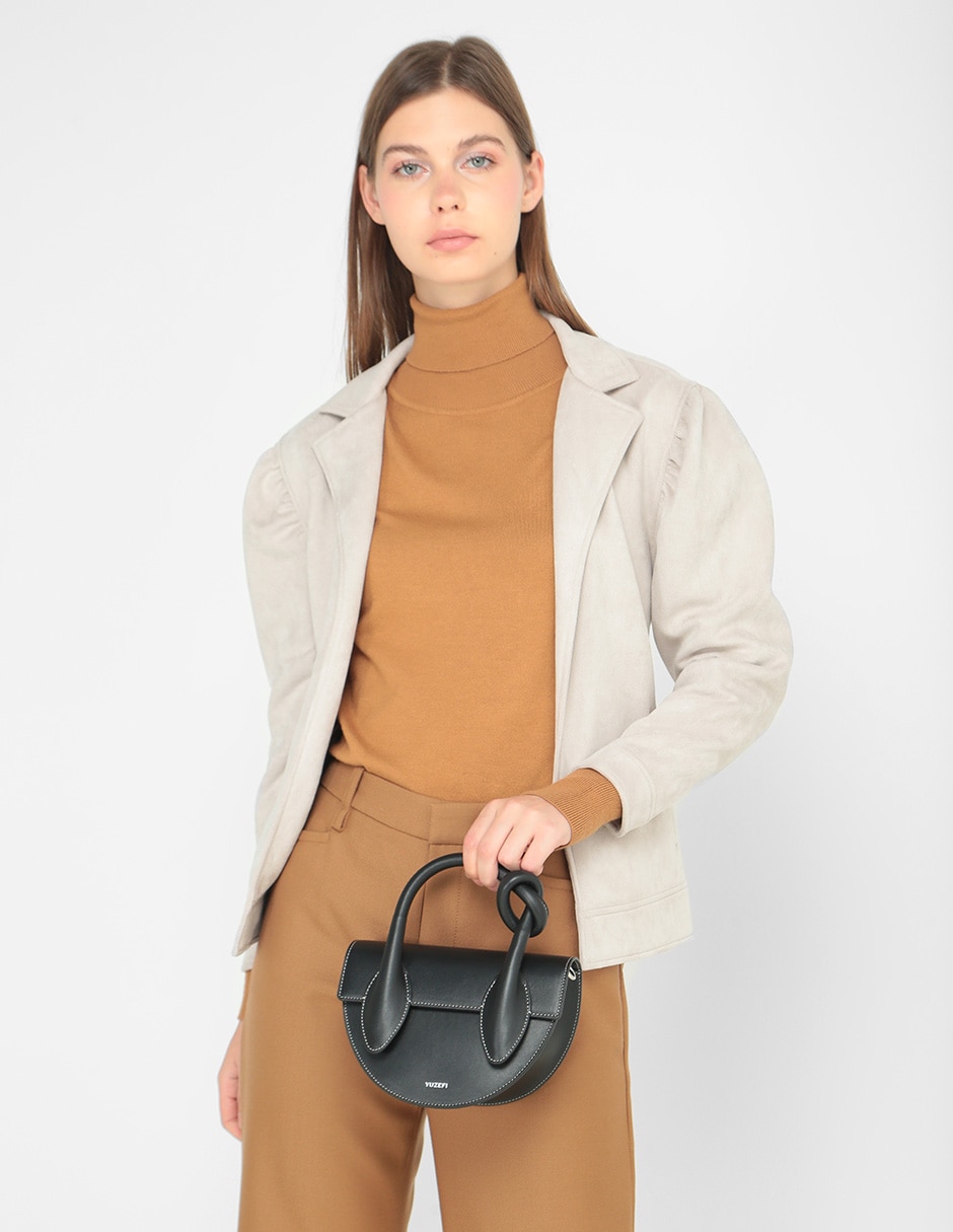 Bolsa bowler de piel para mujer 5