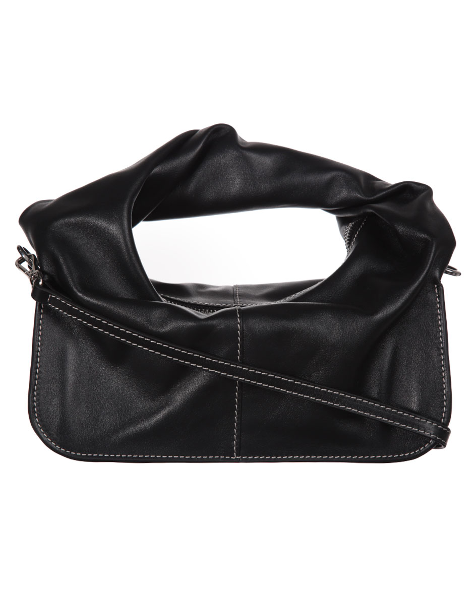 Bolsa satchel de piel para mujer