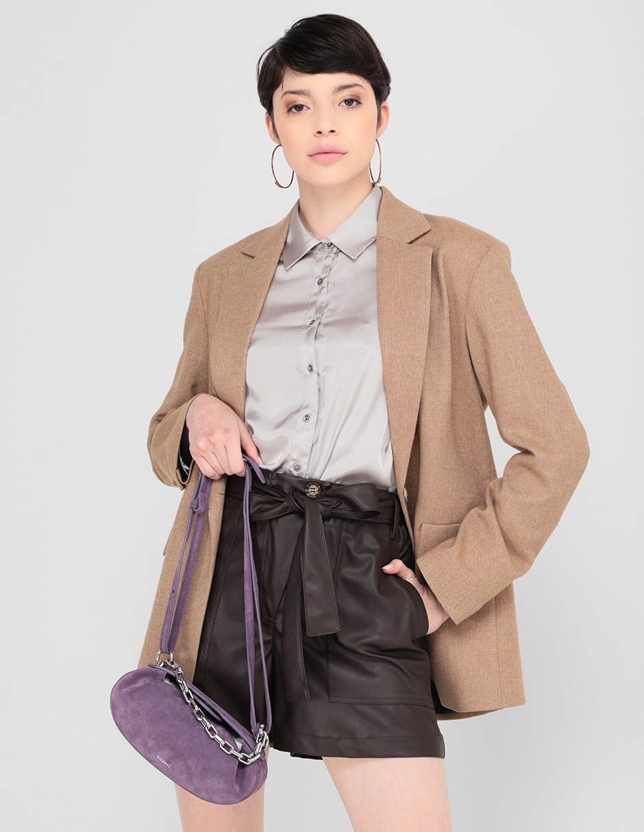 Bolsa crossbody de gamuza para mujer 5