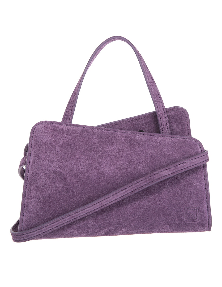 Bolsa crossbody de gamuza para mujer