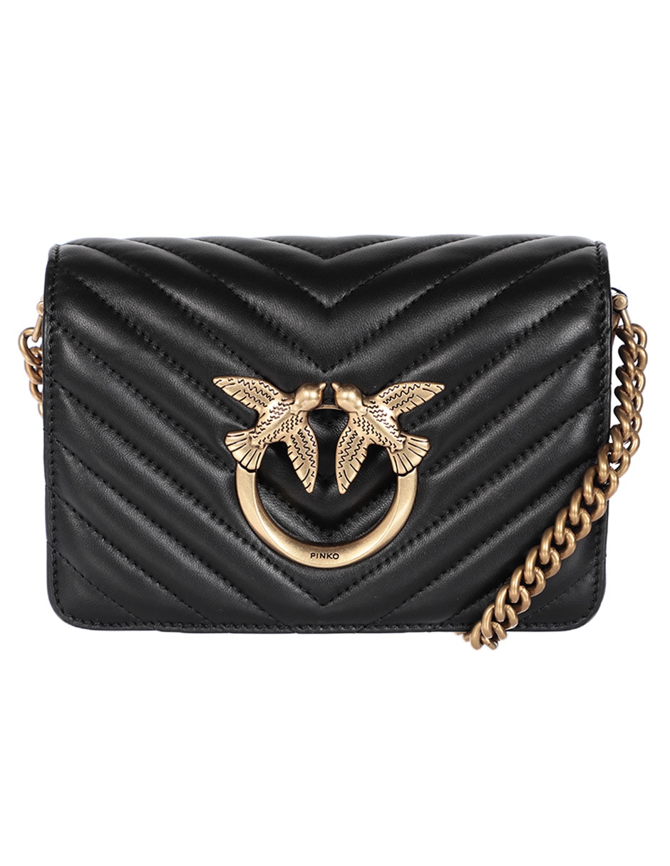 Bolsa flap Love Click Mini de piel para mujer 1