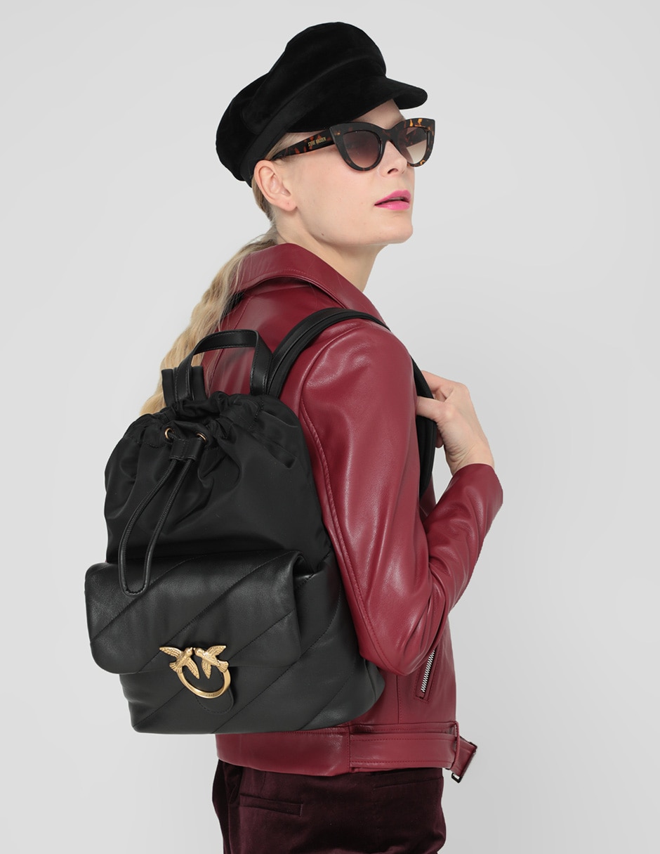 Backpack Classic Maxi Puff de piel para mujer 5