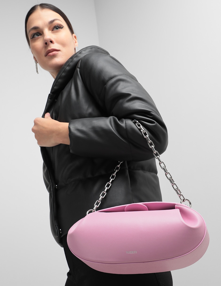 Bolsa satchel Baton de piel para mujer 5