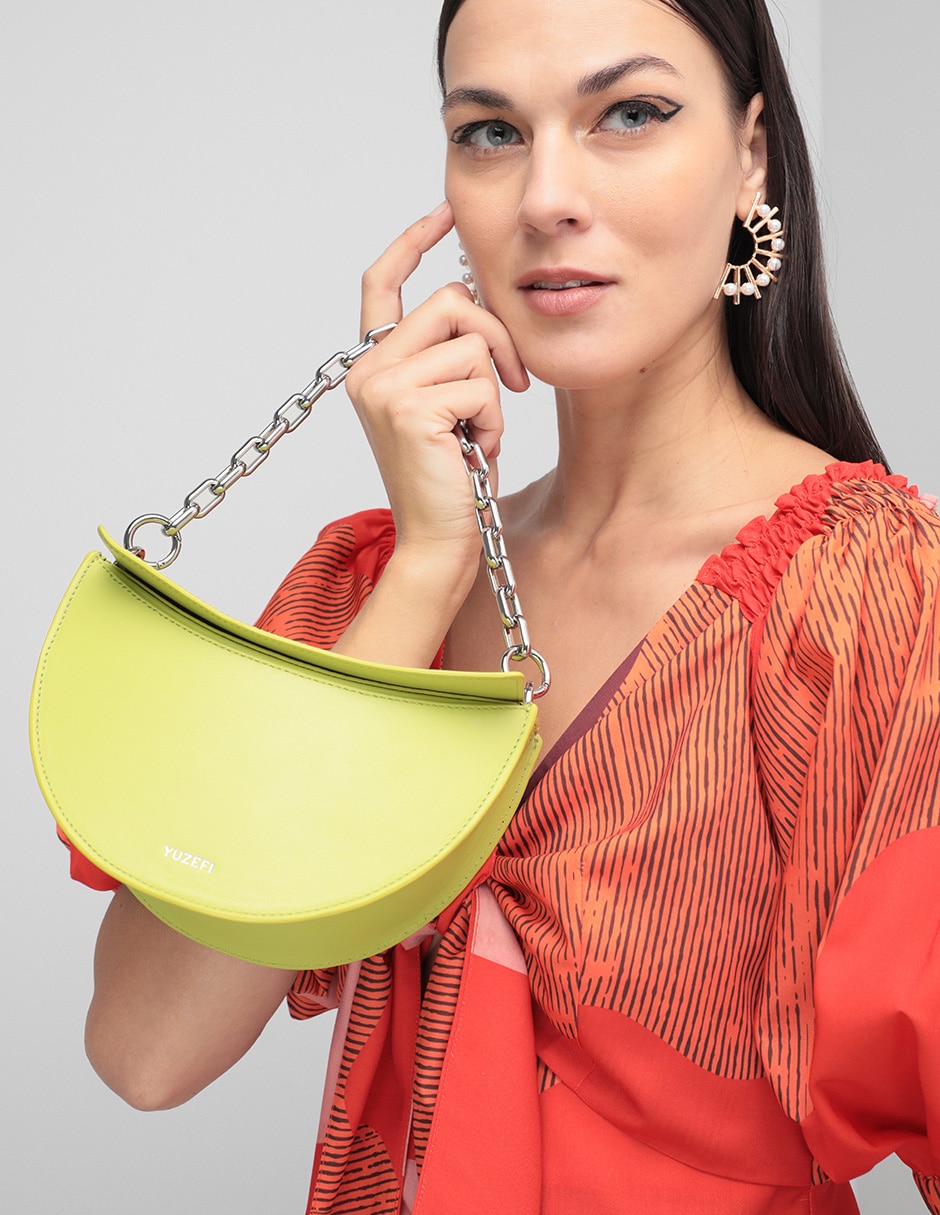 Bolsa shoulder Doris de piel para mujer 5