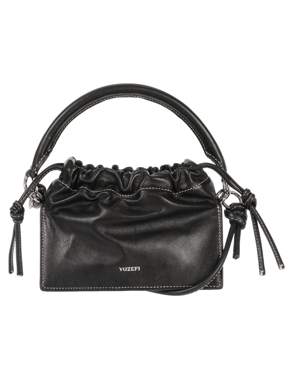 Bolsa satchel Mini Bom de piel para mujer