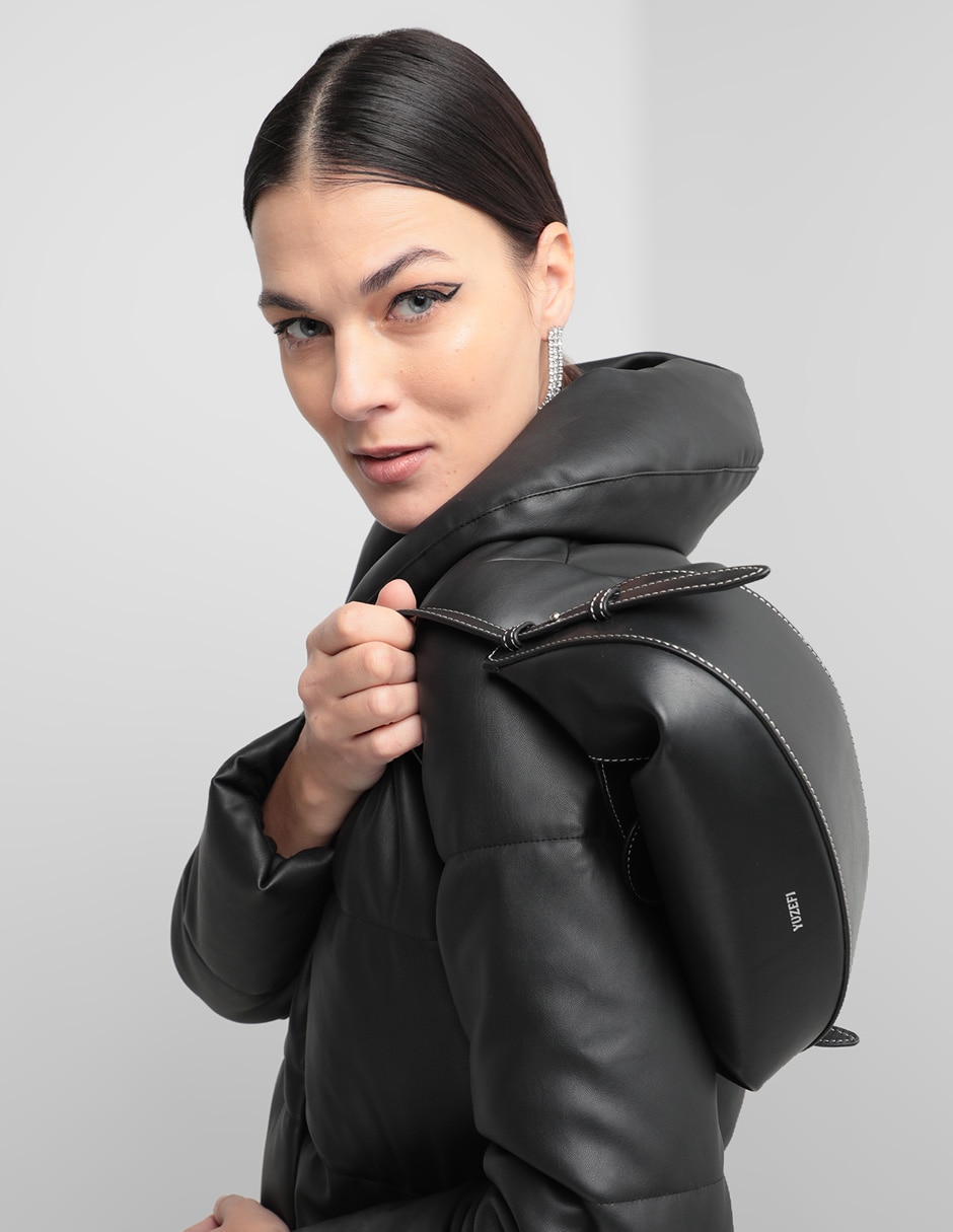 Bolsa hobo Mini Fortune Cookie de piel para mujer 5