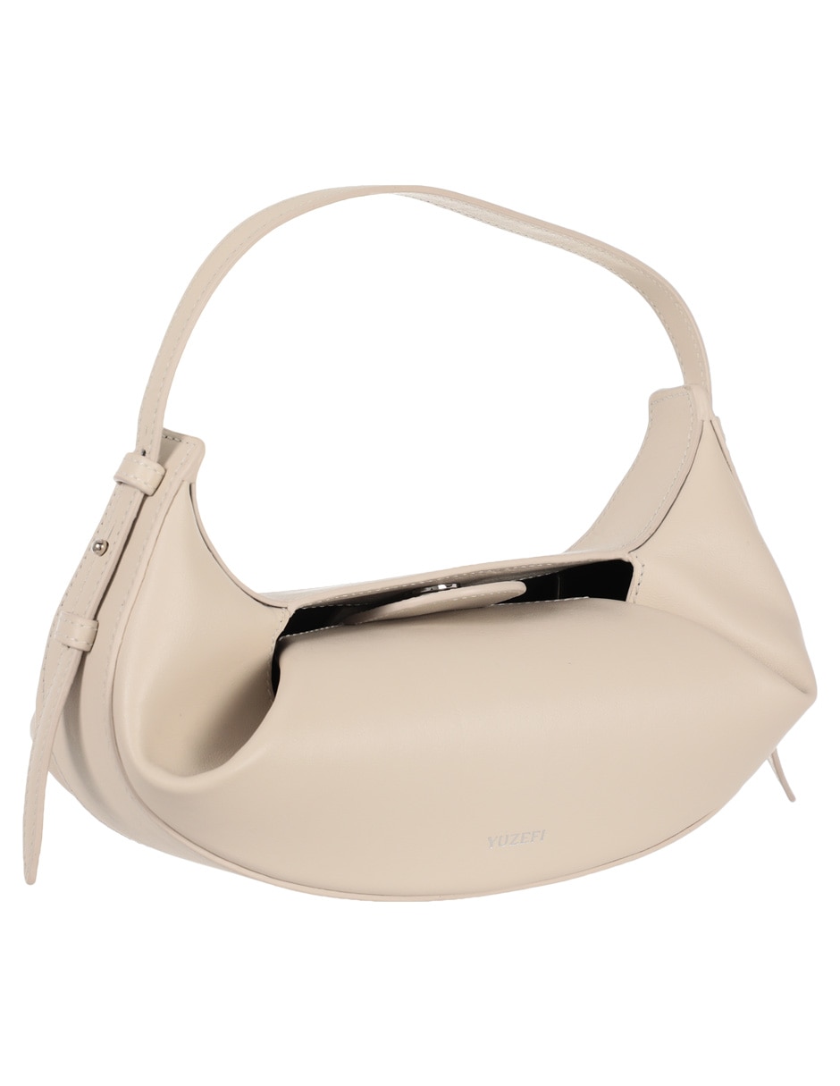 Bolsa flap Mini Fortune Cookie de piel para mujer 2