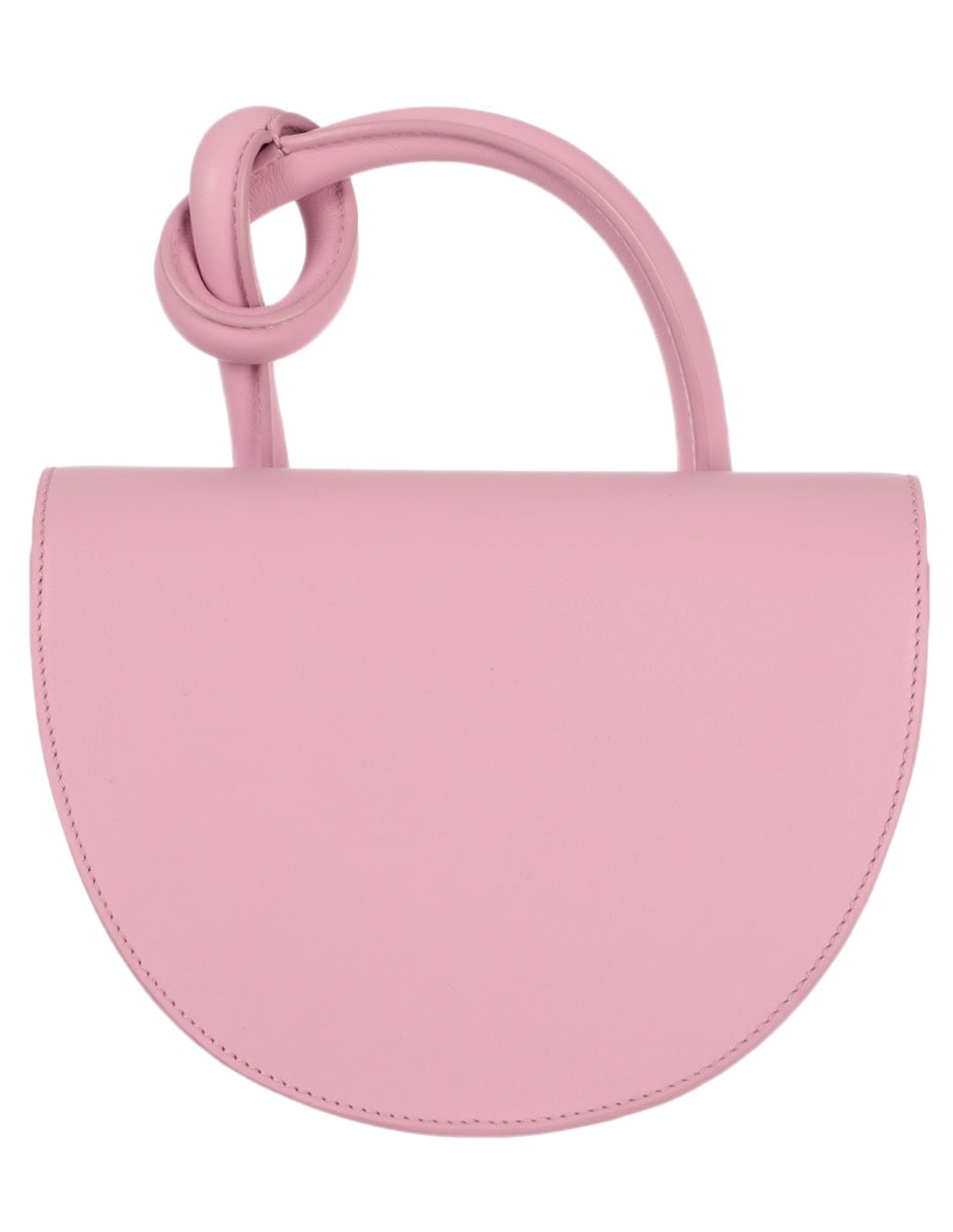Bolsa flap Pretzel de piel para mujer 3