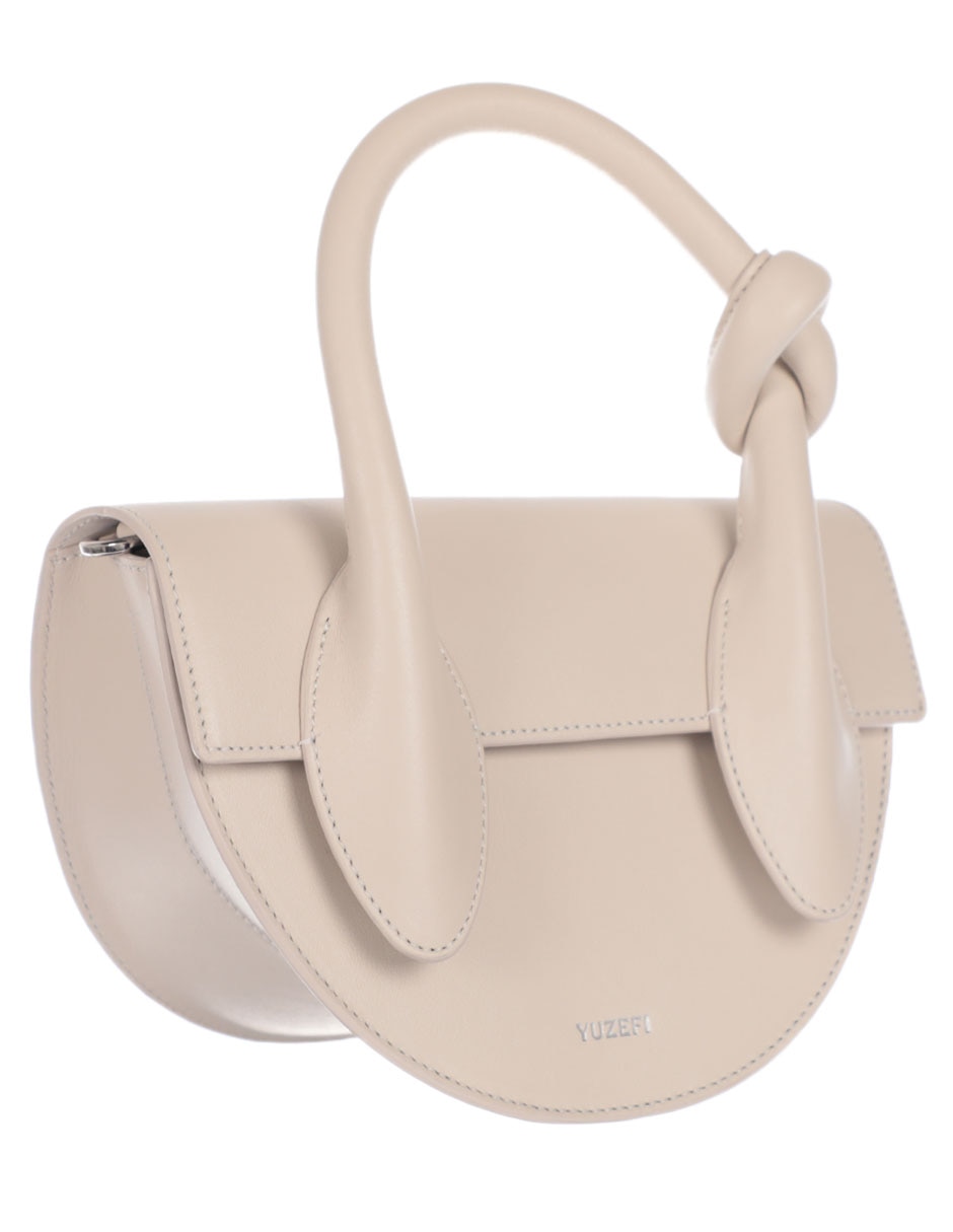 Bolsa crossbody Pretzel de piel para mujer 2