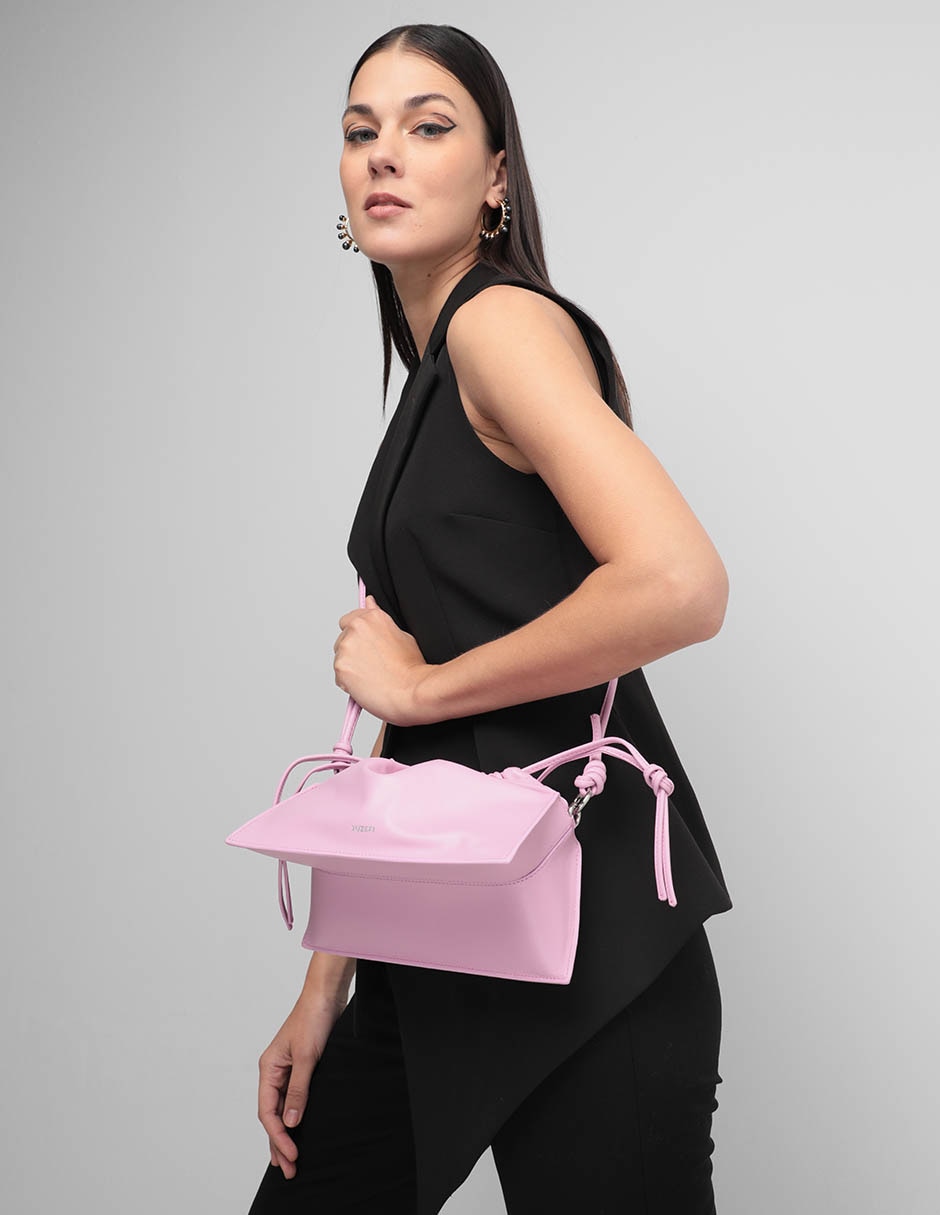 Bolsa crossbody Bom de piel para mujer 6