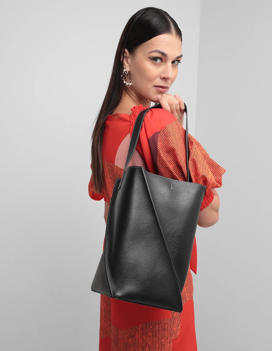 Bolsa tote Swirl de piel para mujer 5