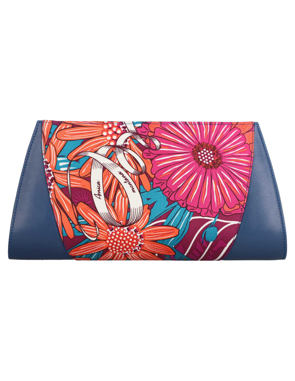 Bolsa clutch de seda para mujer