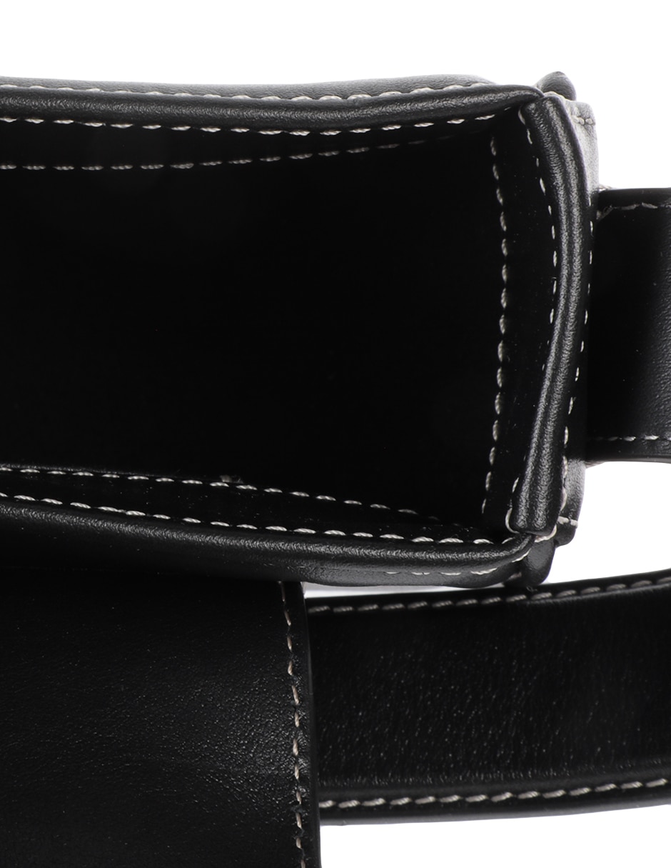 Bolsa flap Koko de piel para mujer 4