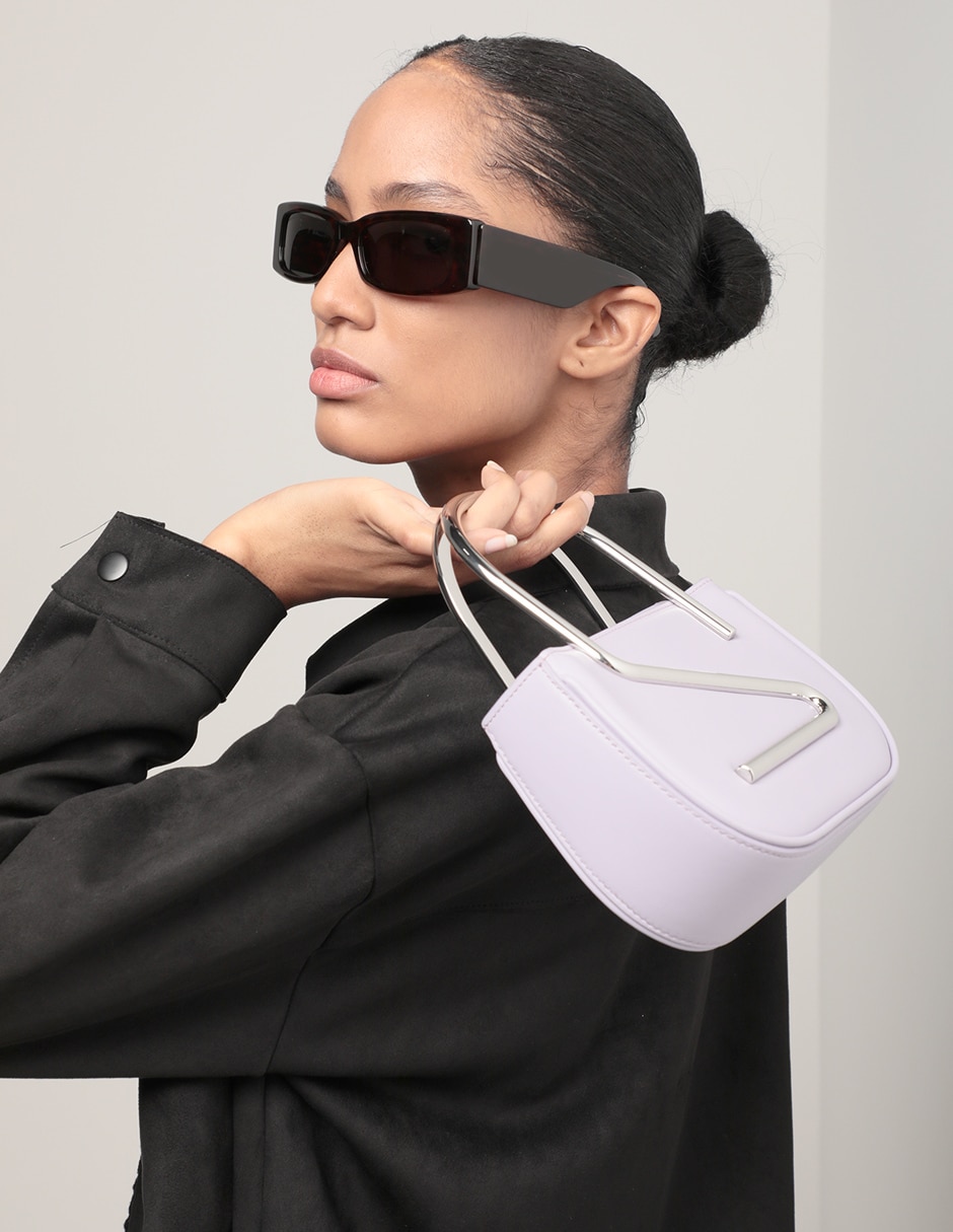 BOLSA POLIURETANO, LILA