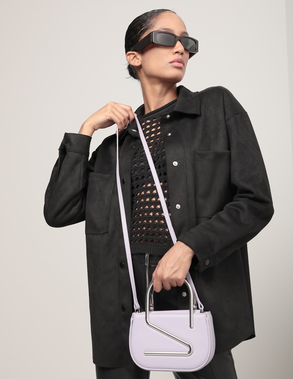 BOLSA POLIURETANO, LILA