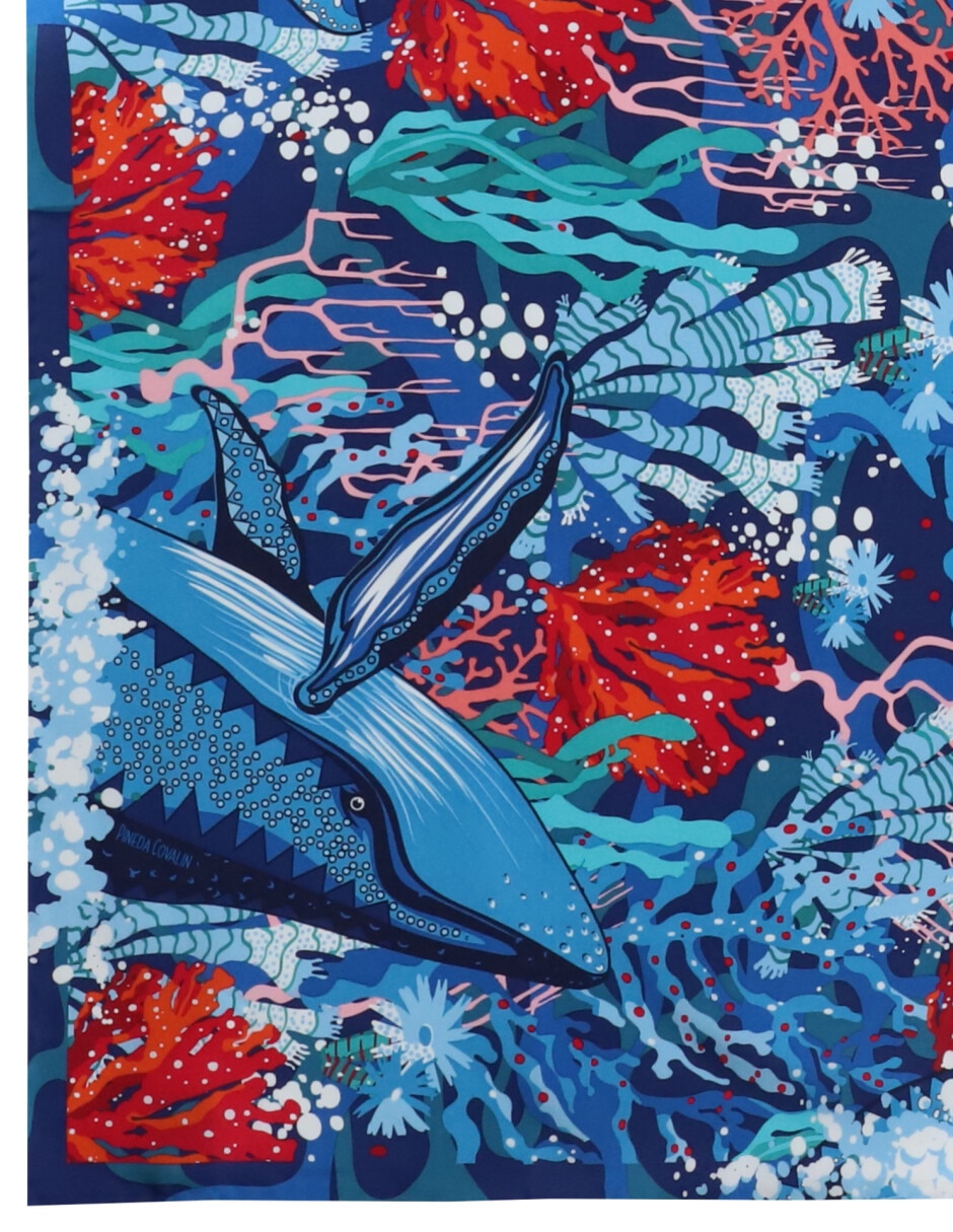 Mascada con estampado gráfico 3