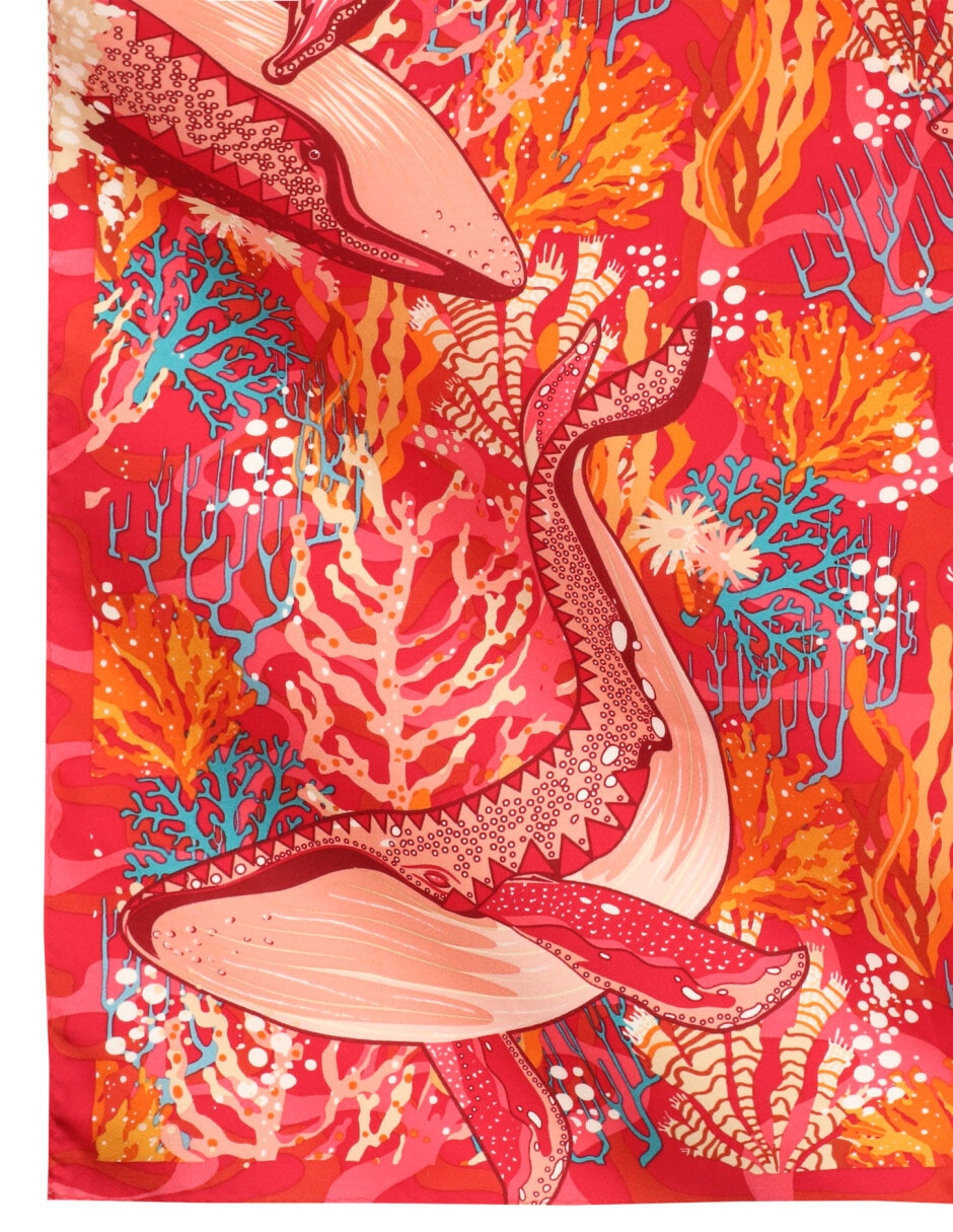 Mascada con estampado gráfico 2