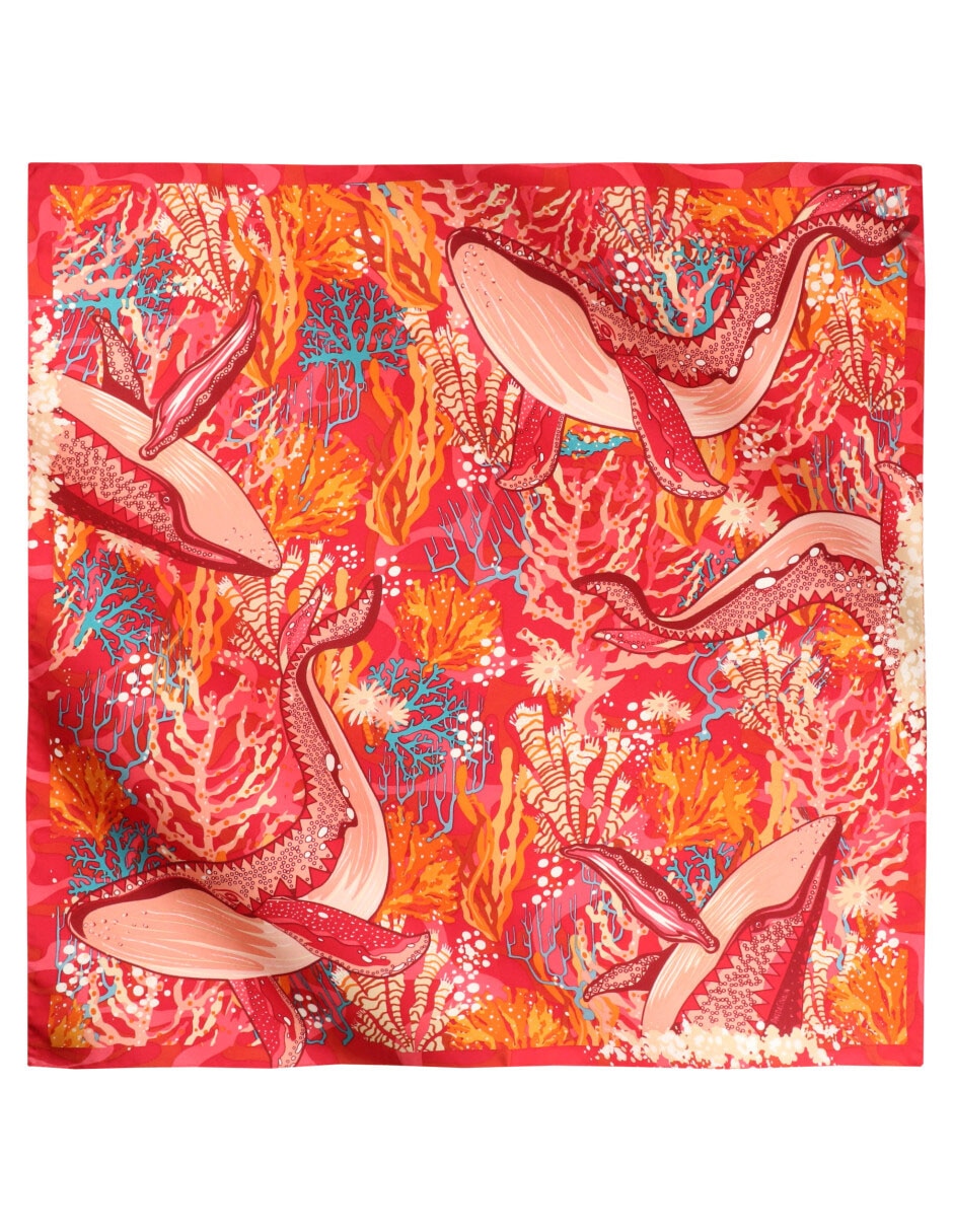 Mascada con estampado gráfico 3