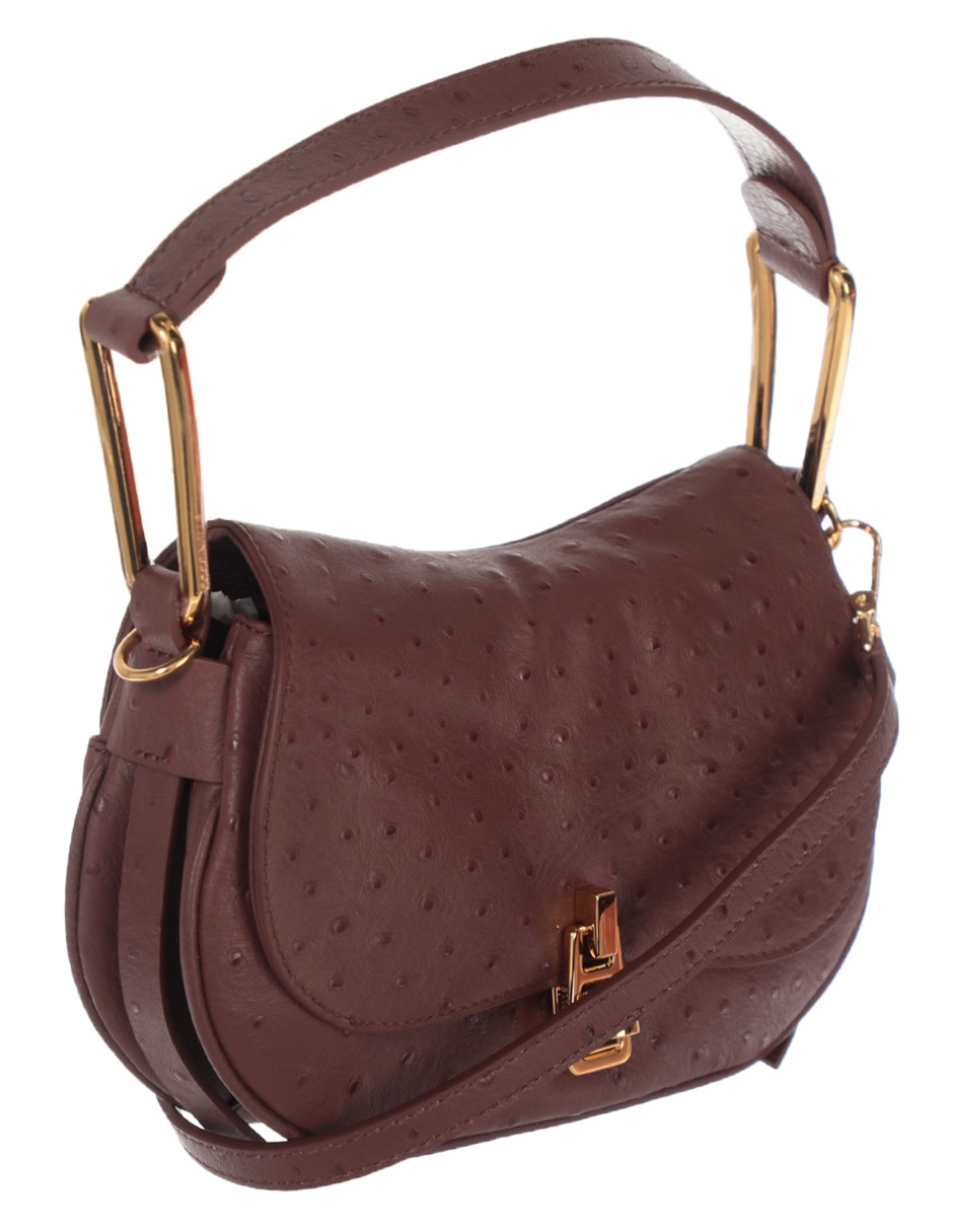 Bolsa crossbody Magie Ostrich de piel para mujer 2