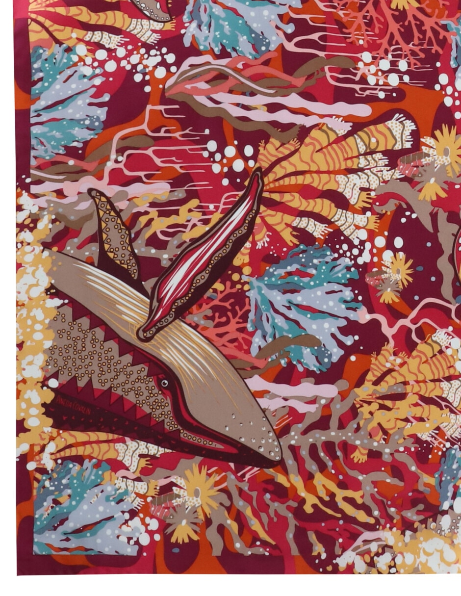 Mascada con estampado gráfico 3