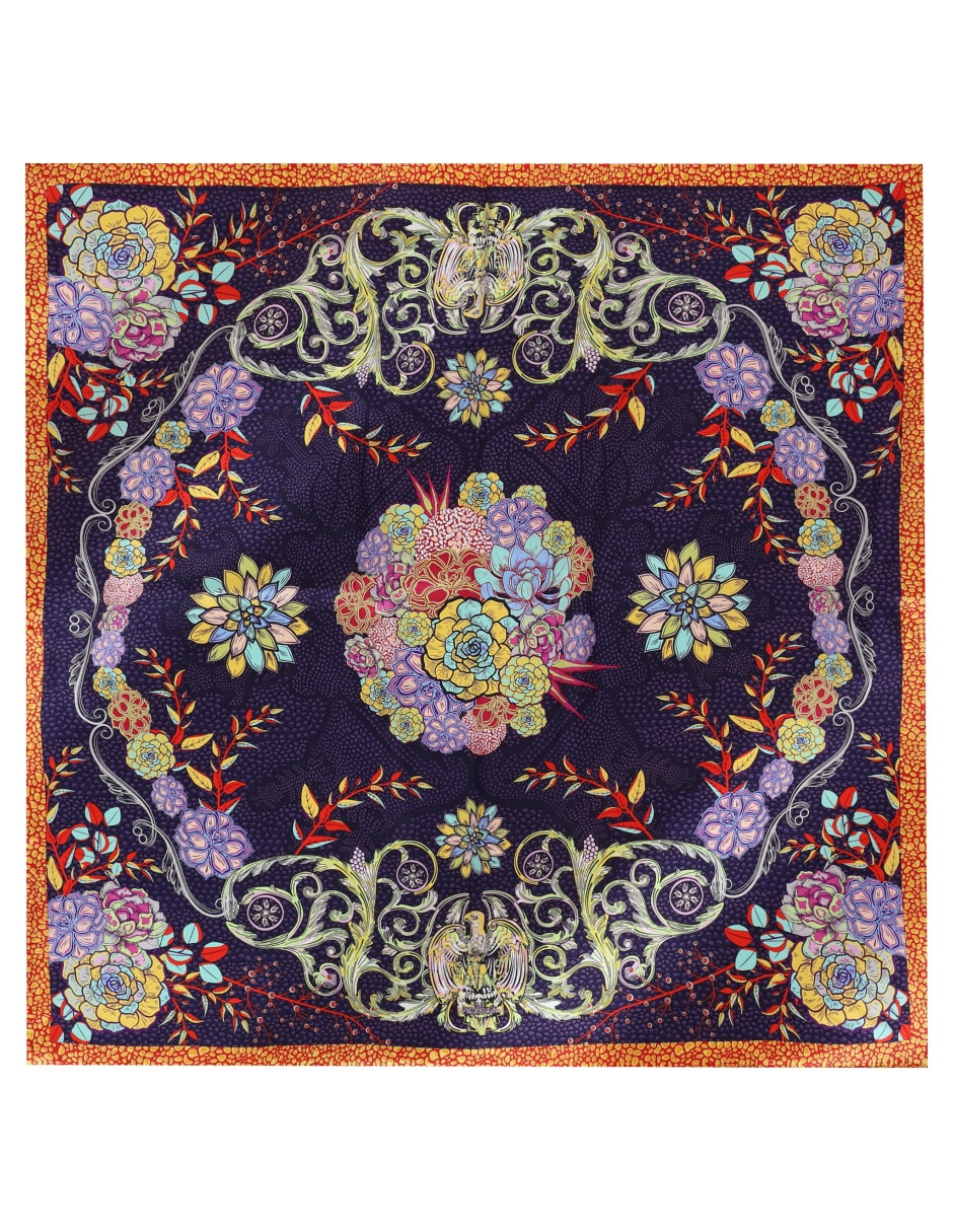Mascada con estampado gráfico