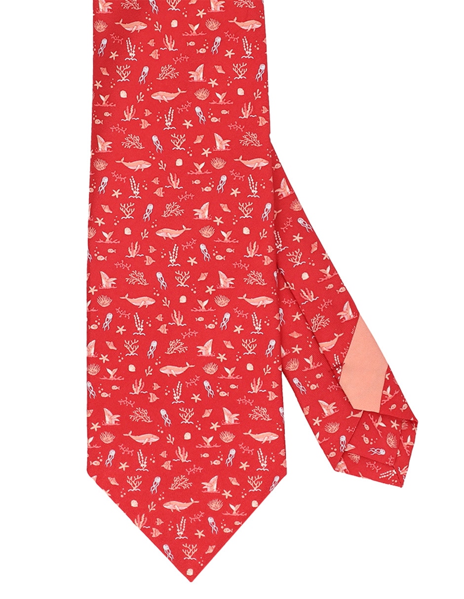 Corbata regular de seda estampado gráfico para hombre Corbata regular de seda estampado gráfico para hombre