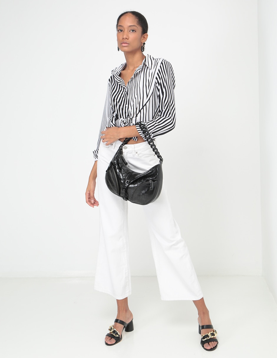Bolsa hobo de piel para mujer 5