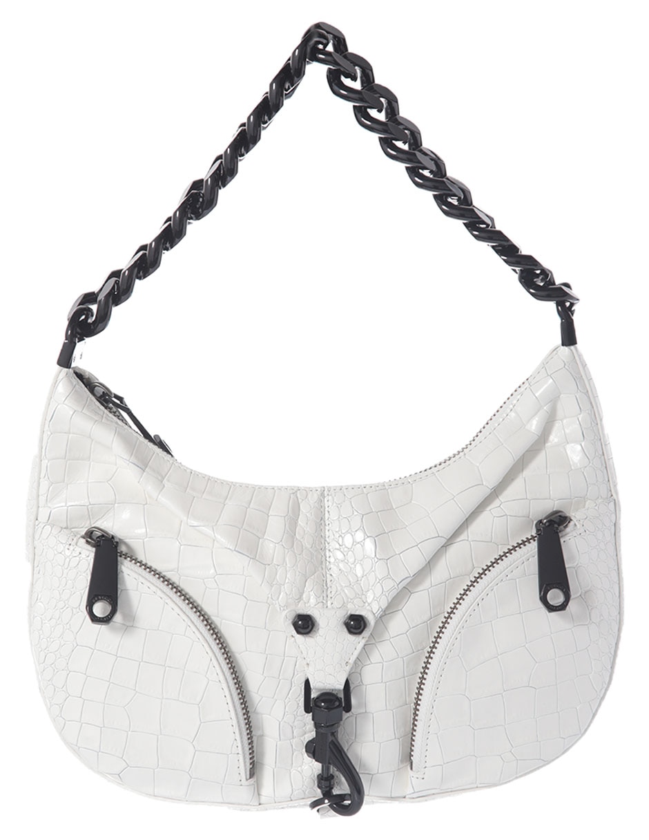 Bolsa shoulder Julian Croissant de piel para mujer