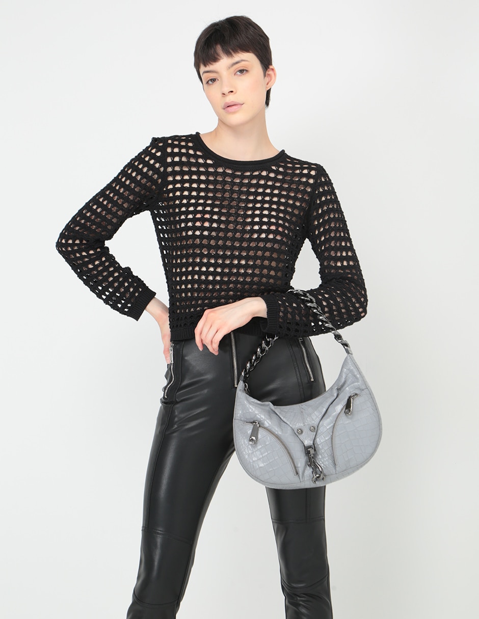 BOLSA SPR23 PIEL, GRIS