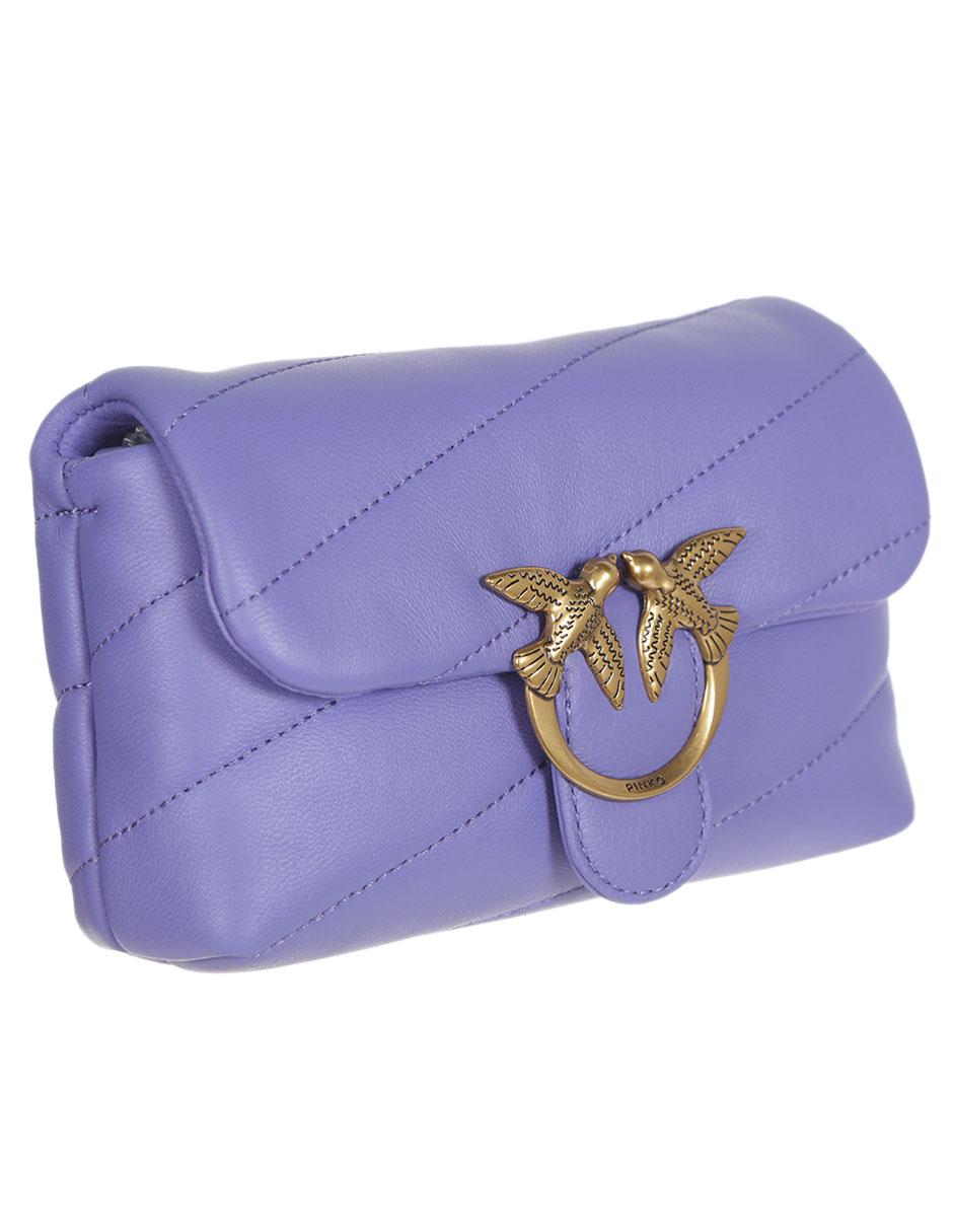 Bolsa crossbody Love Classic Puff de piel para mujer