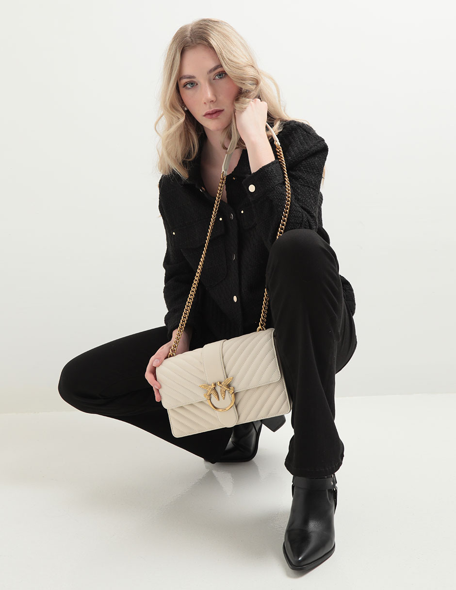 Bolsa crossbody Love One Classic de piel para mujer 5