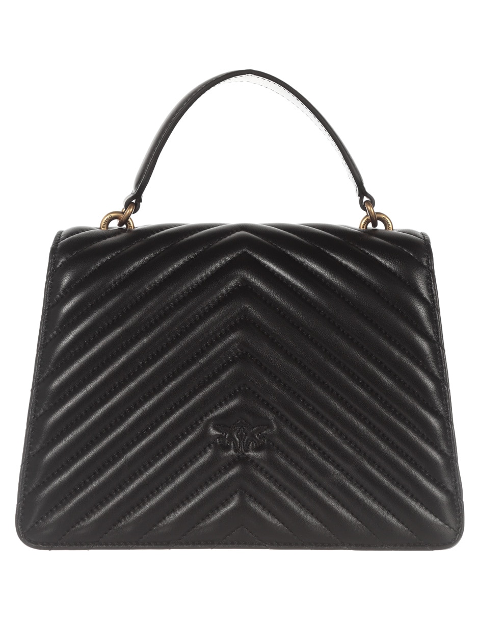 Bolsa flap Love Top Handle de piel para mujer 3