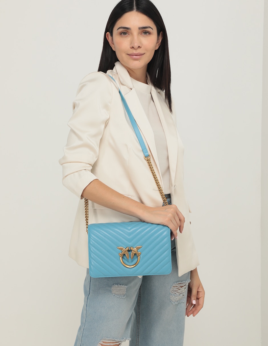 Bolsa crossbody Classic Love de piel para mujer 5
