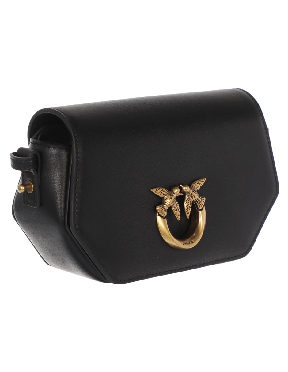 Bolsa crossbody Love Click Exagon Baby de piel para mujer