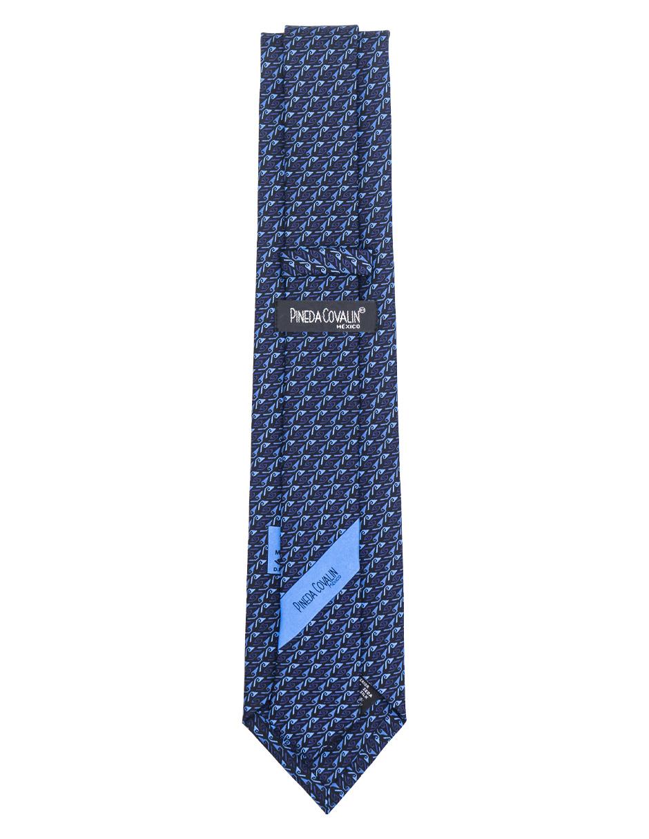 Corbata regular de seda estampado gráfico para hombre 2