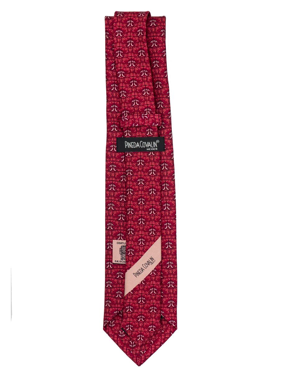 Corbata regular de seda estampado gráfico para hombre 2