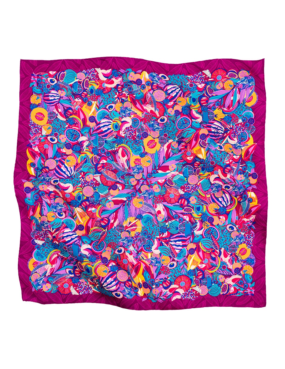 Mascada con estampado gráfico