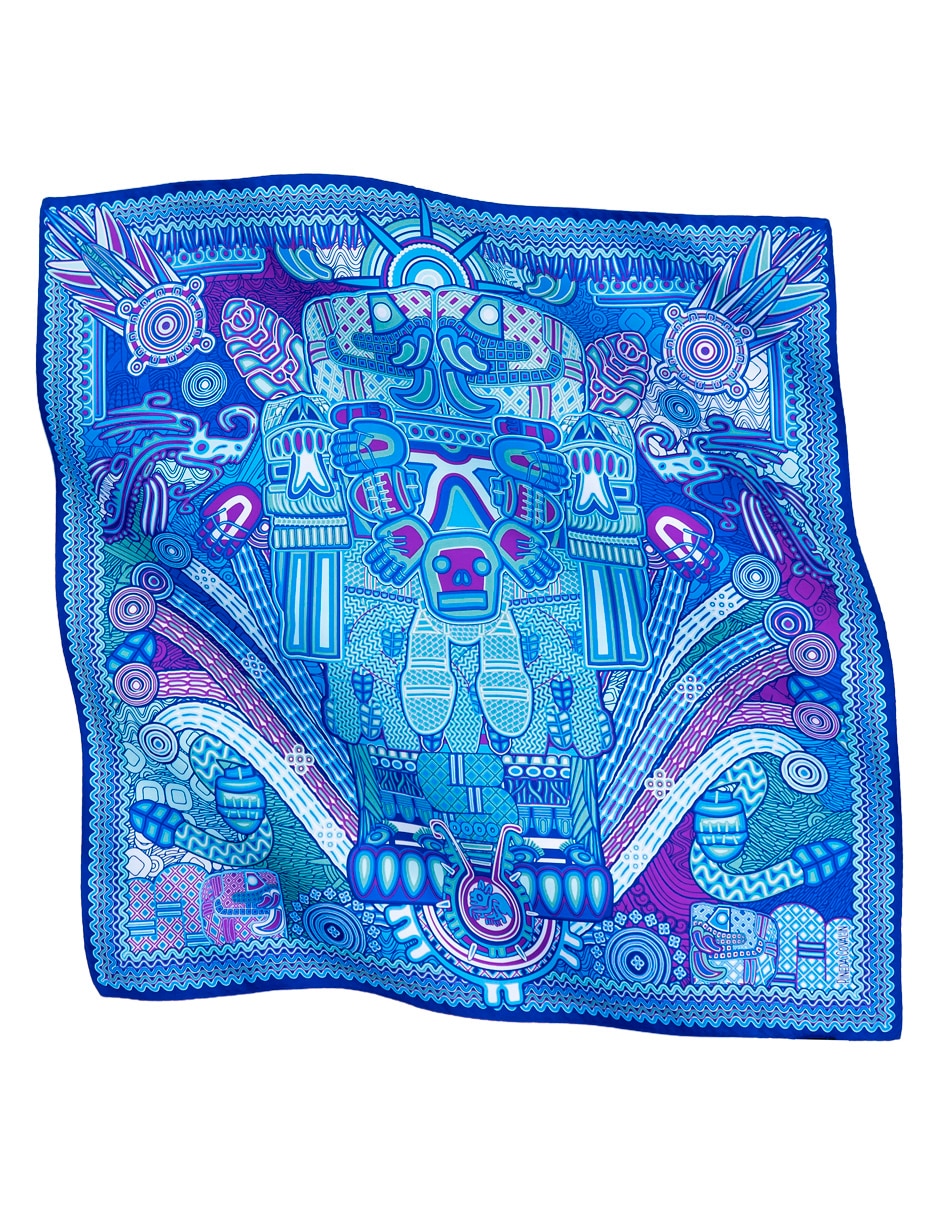Mascada con estampado gráfico 2